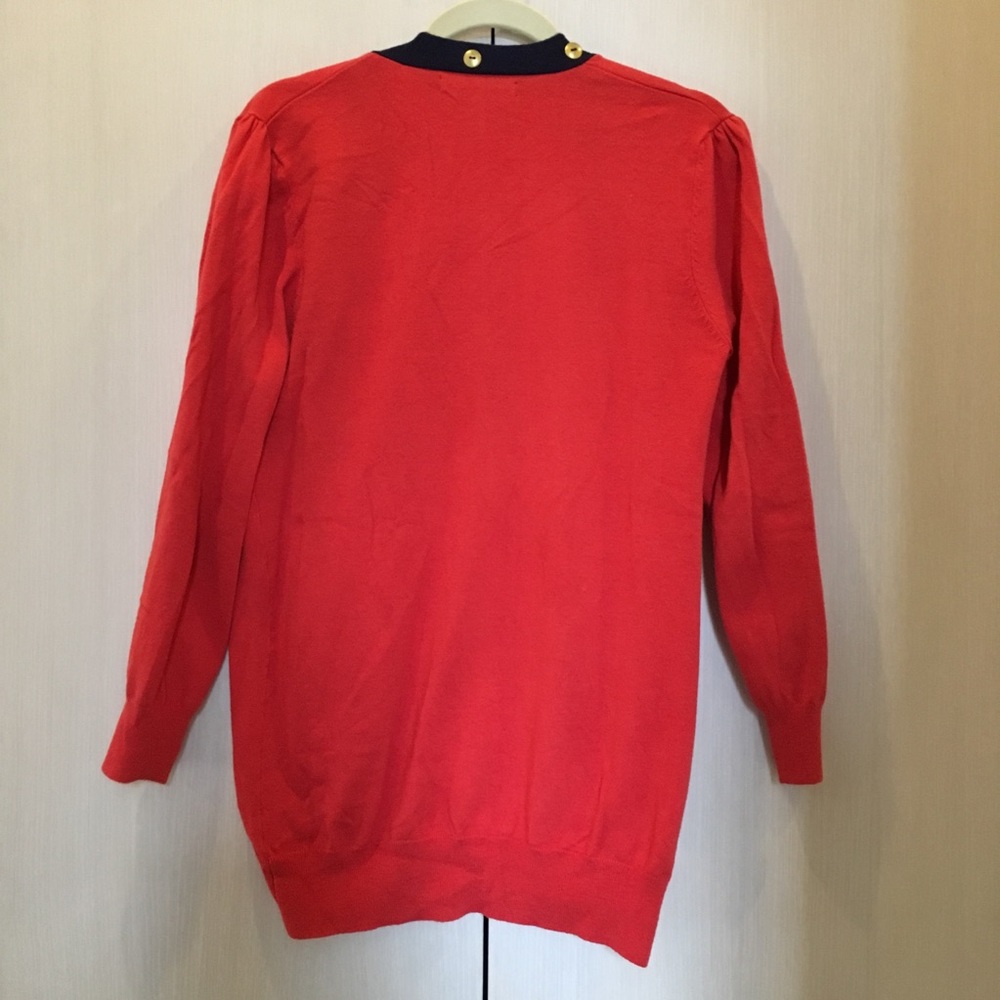 Red open cardigan - Picture 5 of 6